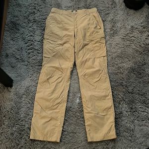 REI Relaxed fit 32x32 Hiking pants with button up bottoms